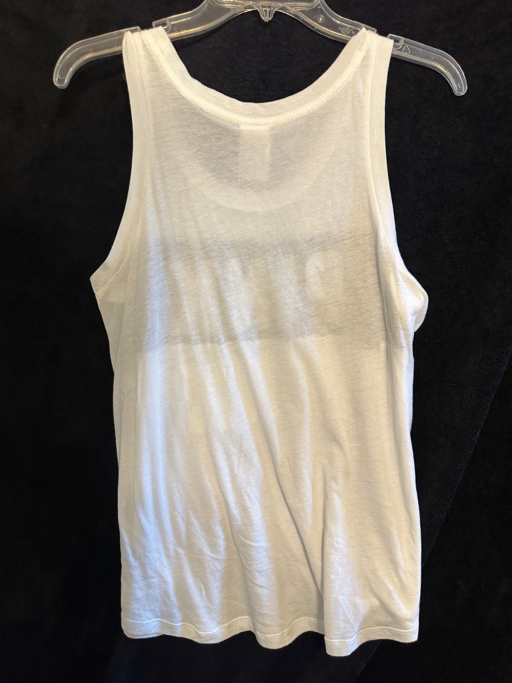 PINK Victoria's Secret White & Black Sequin Logo Tee - Picture 3 of 5